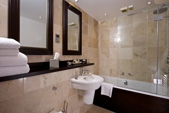 A sleek, modern bathroom