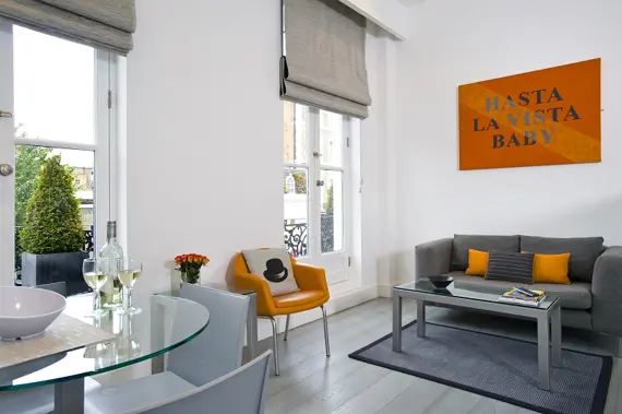 A light and airy living space