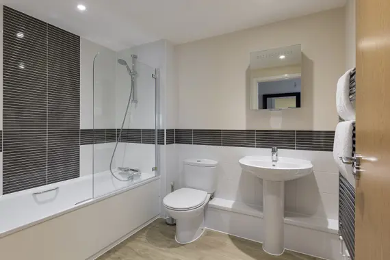 The large bathrooms at Central Gate are a winning feature.