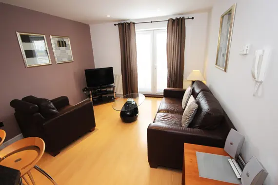 Typical one bedroom living area