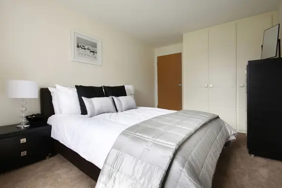 Built in wardrobes in the bedrooms