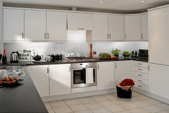 Modern kitchen with storage space