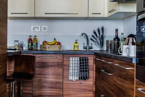 Another shot of the modern fully equipped kitchen