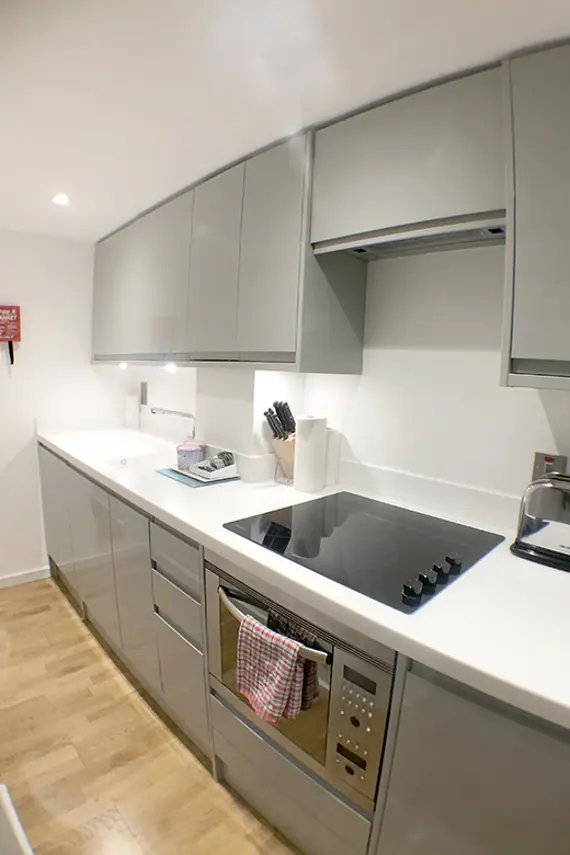 A modern and beautiful fully equipped kitchen