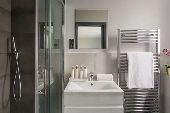 A luxury shower room