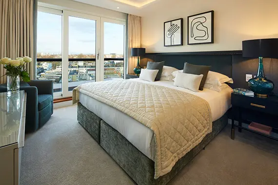 A comfortable and chic one bedroom Penthouse