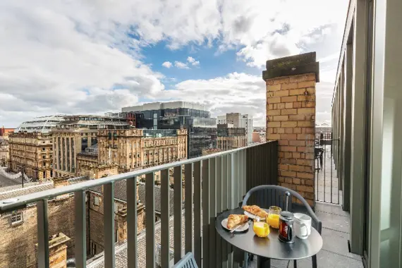 Some of the penthouse studios have their very own terrace!