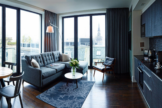 A beautiful and comfortable lounge area with views