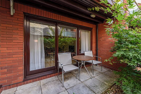 Some of the Montpelier Mews Townhouses have outdoor space!