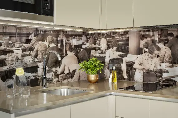 A lovely kitchen in the Studio Apartments
