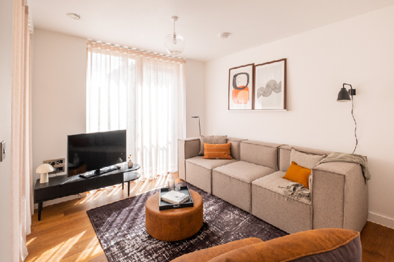 A elegantly designed two bedroom