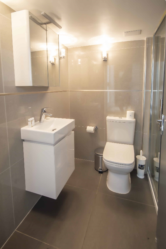 A relaxing shower room