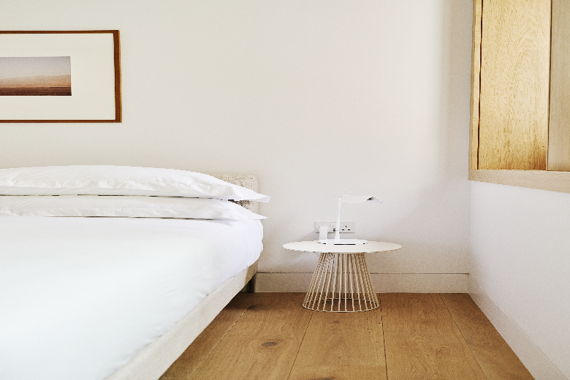 A calming and serene bedroom