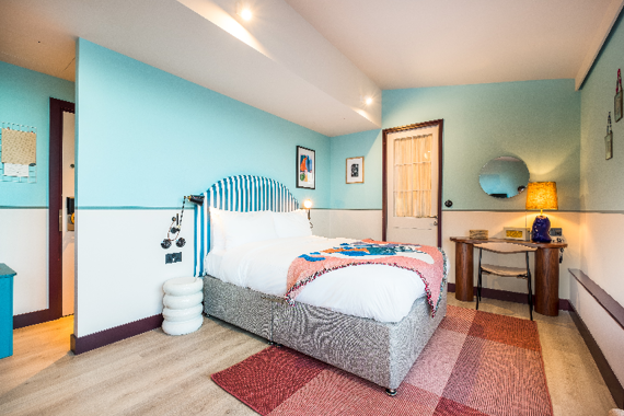 A spacious and bright open plan living area