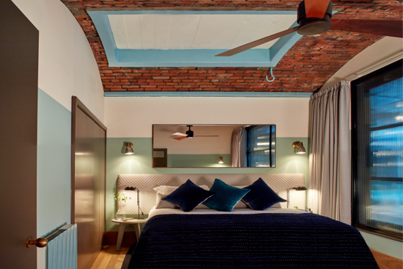 Spacious and modern bedroom