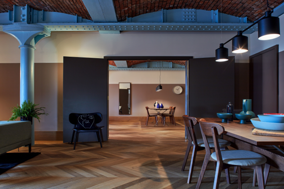 Spacious and modern livingroom at premium one bedroom