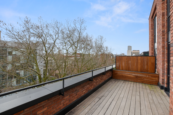 Penthouse terrace with views
