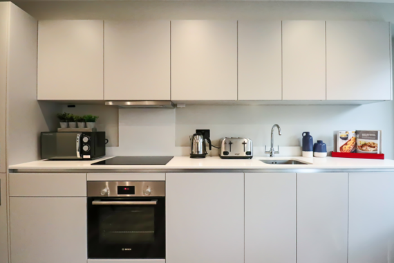 A fully-equipped and contemporary kitchen