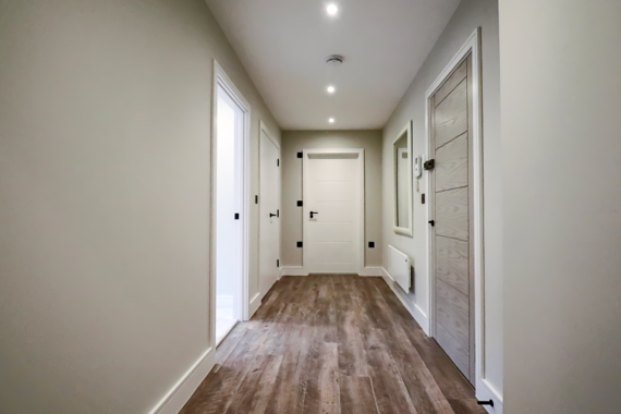 A modern and elegant corridor