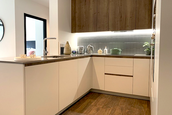 A fully-equipped and contemporary kitchen