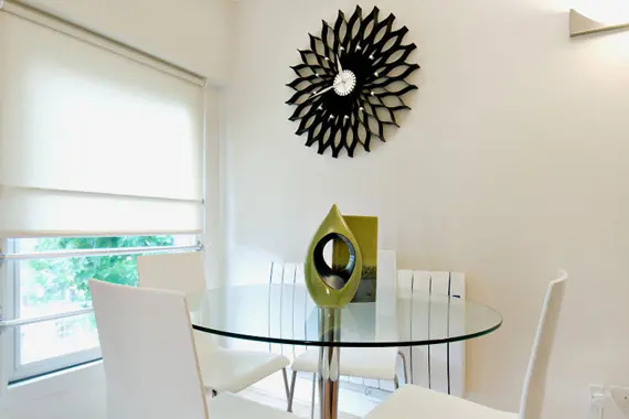 One of the bright and contemporary dining areas