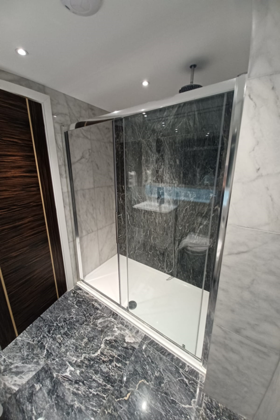 A spacious and bright bedroom