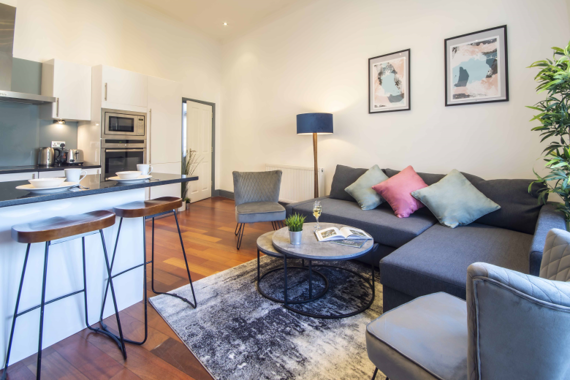 Bright and spacious living area