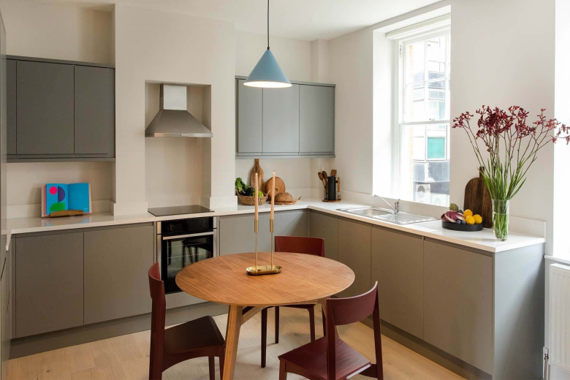 Enjoy the beauty of a beautifully finished open-plan living and kitchen area