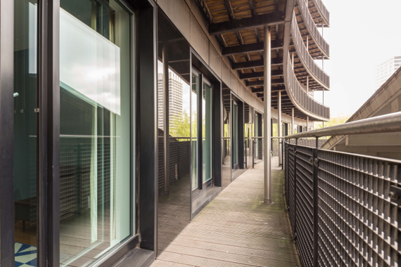 Outdoor space in selected apartments