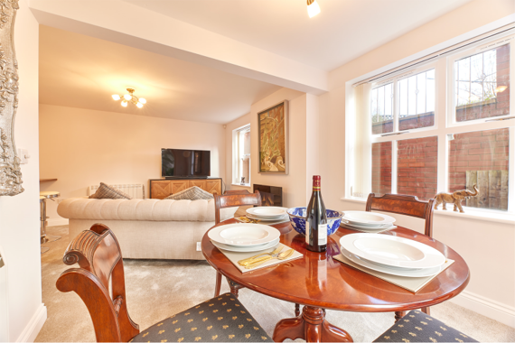 A spacious and bright living area