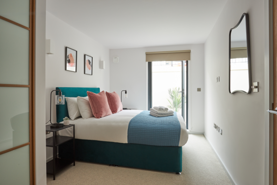 A calming and serene bedroom