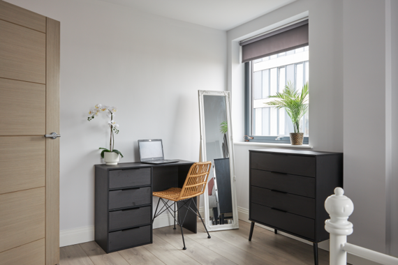 Desks in the some bedrooms perfect for WFH