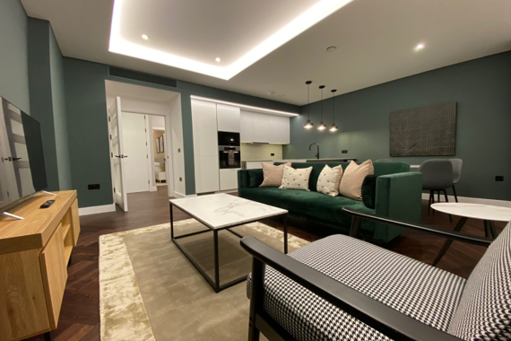 A spacious, smart living and dining area