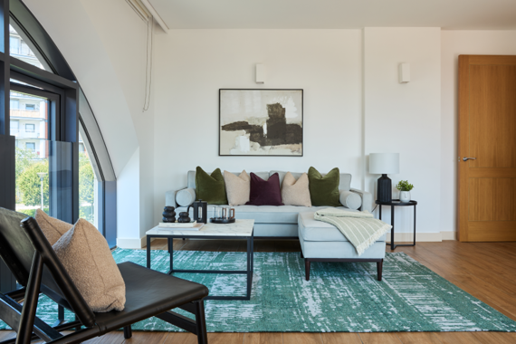 Enter a stylish and elegant apartment, where sophisticated design elements harmonize with modern comforts