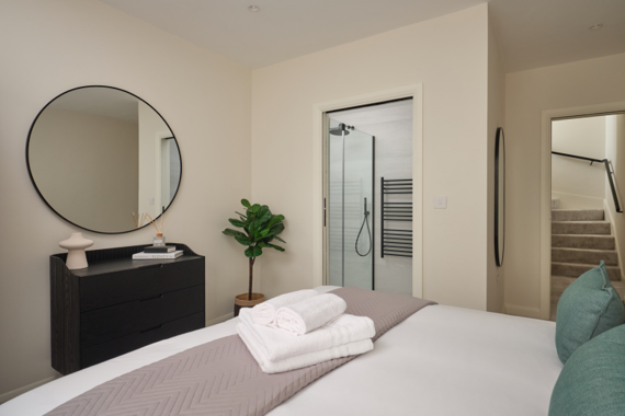 Enter a stylish and elegant apartment