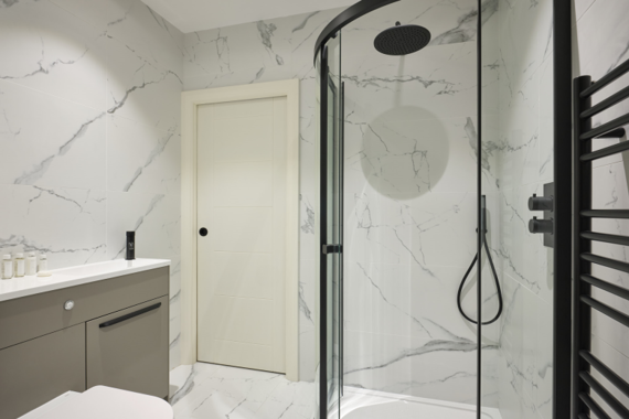 Step into a bright and stunning shower