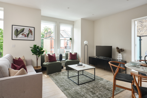 Experience the beauty of a thoughtfully designed apartment in Hestercombe, Fulham