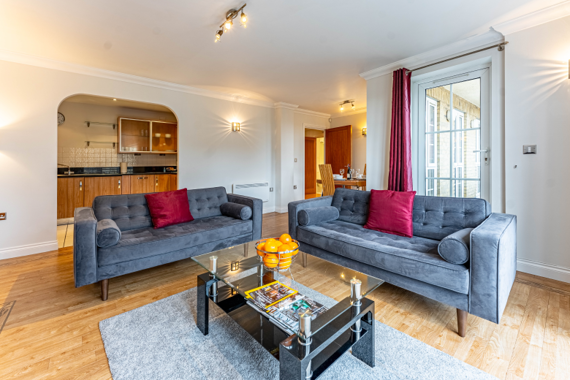 A spacious and bright living area