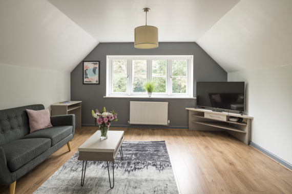 A calming and serene bedroom