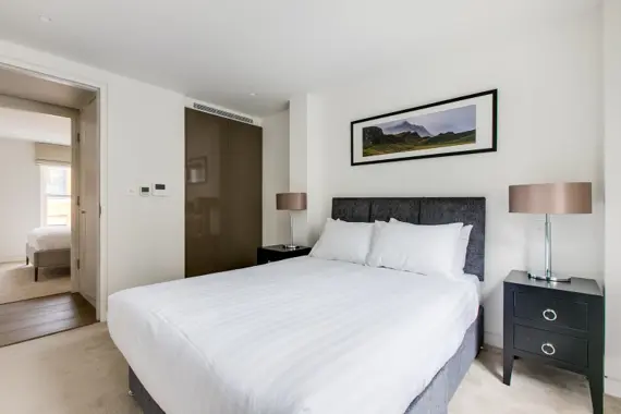 Relax in the spacious and comfortable double bedroom, offering a tranquil sanctuary for a restful night's sleep