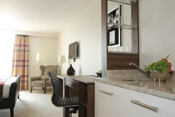 A bright and comfortable open plan studio apartment