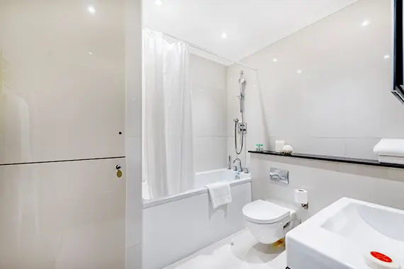 An amazing, sleek bathroom