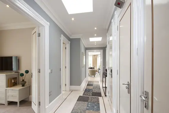 One of the light hallways at Fountain House