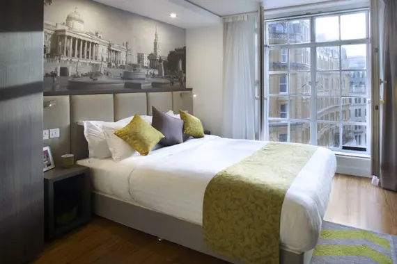 A bright, comfortable bedroom