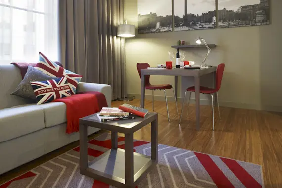 A homely living and dining area