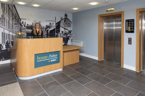 The welcoming reception at 100 Kings Road