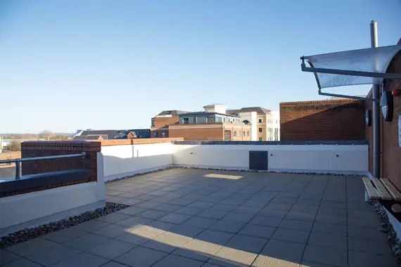 The terrace at 100 Kings Road