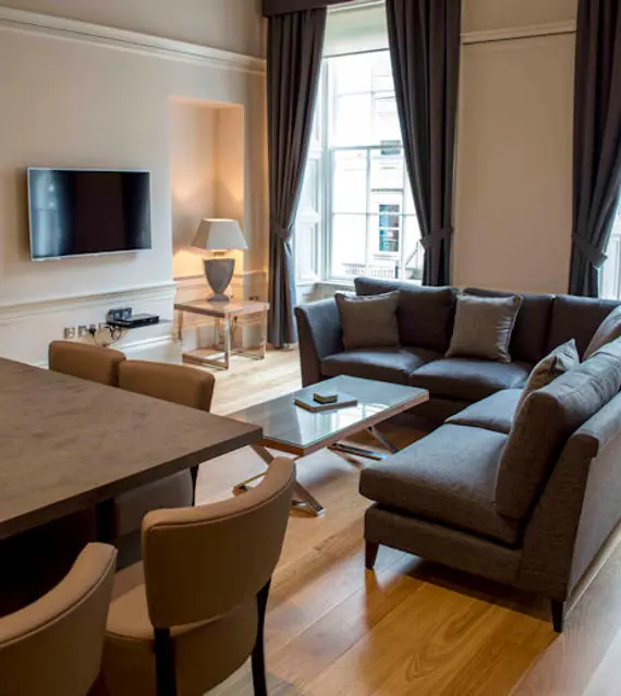 A stunning, bright living area