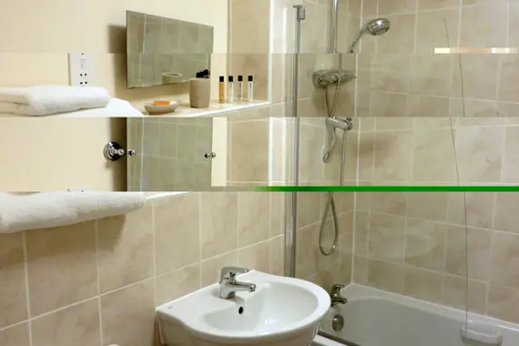 A sweet bathroom at Dove House