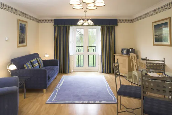 A light, bright living area